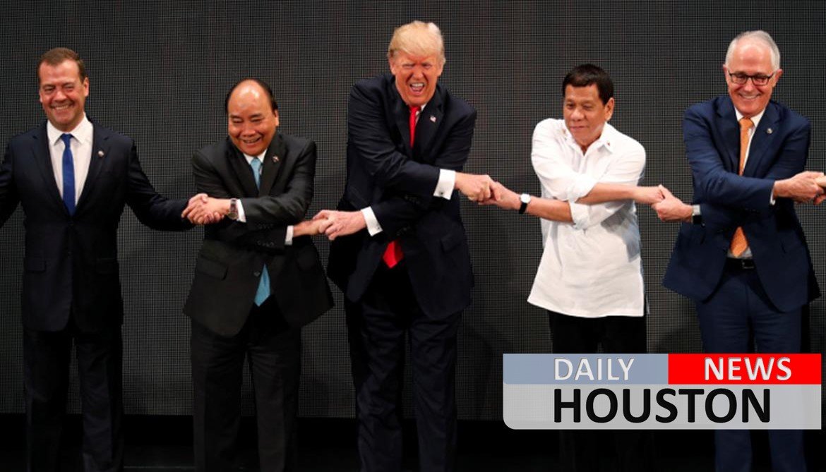 Trump meets Australian, Japanese leaders to talk about China, North Korea