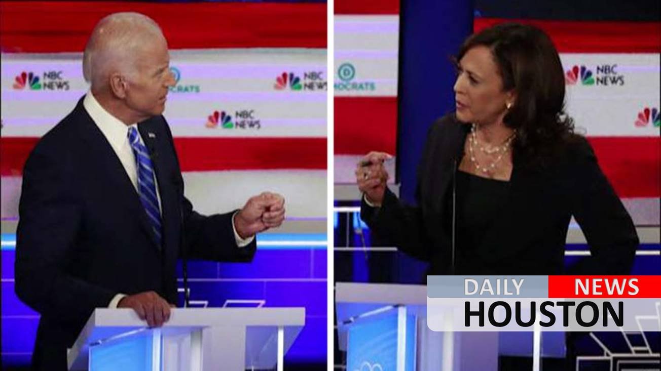 Biden, Harris clash on health care in opening moments of Democratic primary debate