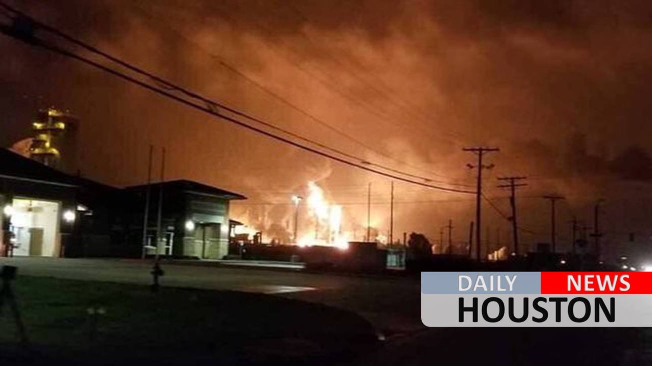 Texas chemical plant explosion erupts in flames, rattles homes for miles