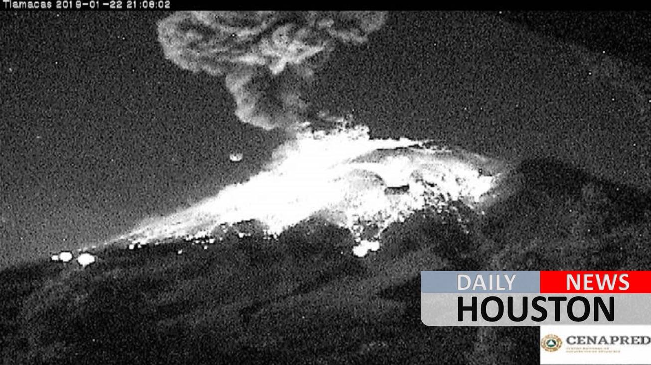 El volcán Popocatépetl registra una fuerte explosión