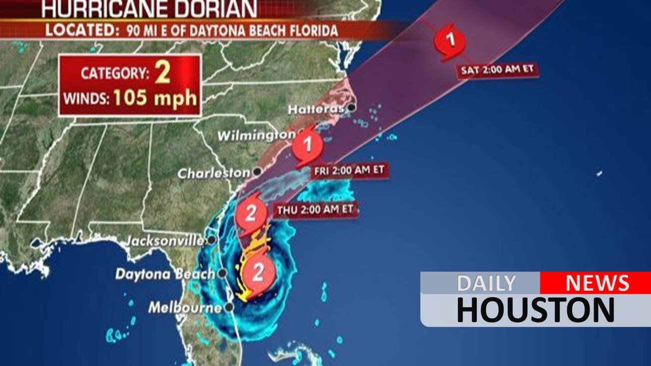 Hurricane Dorian lashes Florida with tropical storm conditions, as Carolinas brace for ‘very close brush’