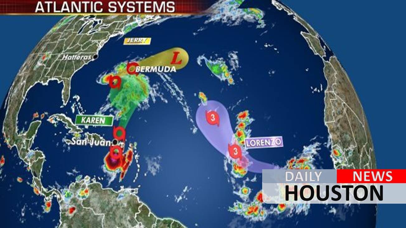 Tropical systems menace Puerto Rico, Bermuda as Lorenzo forecast to become ‘large and powerful’ hurricane