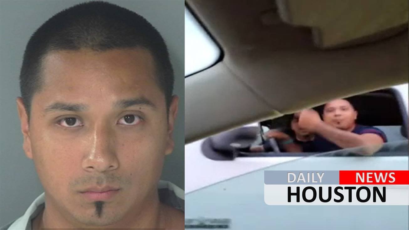 Driver charged in road rage incident after video captures him terrorizing family, motorcyclist in Splendora