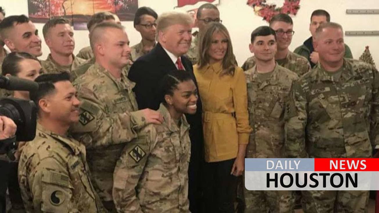 Trump, visiting troops in Iraq, defends Syria pullout plan
