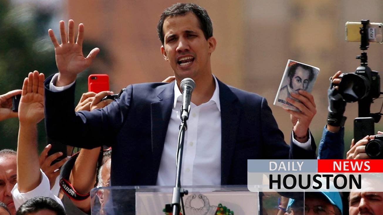 US-backed Venezuelan opposition leader declares himself interim president in effort to oust Maduro