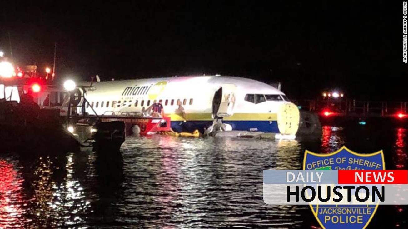 Boeing 737 from Gitmo goes off runway into river in Jacksonville, Fla.