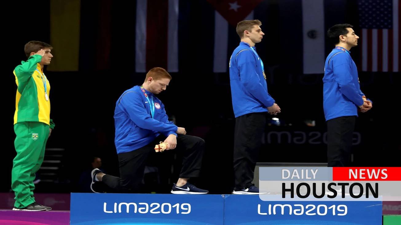 US fencer punished for kneeling on podium at Pan Am Games, other athletes warned