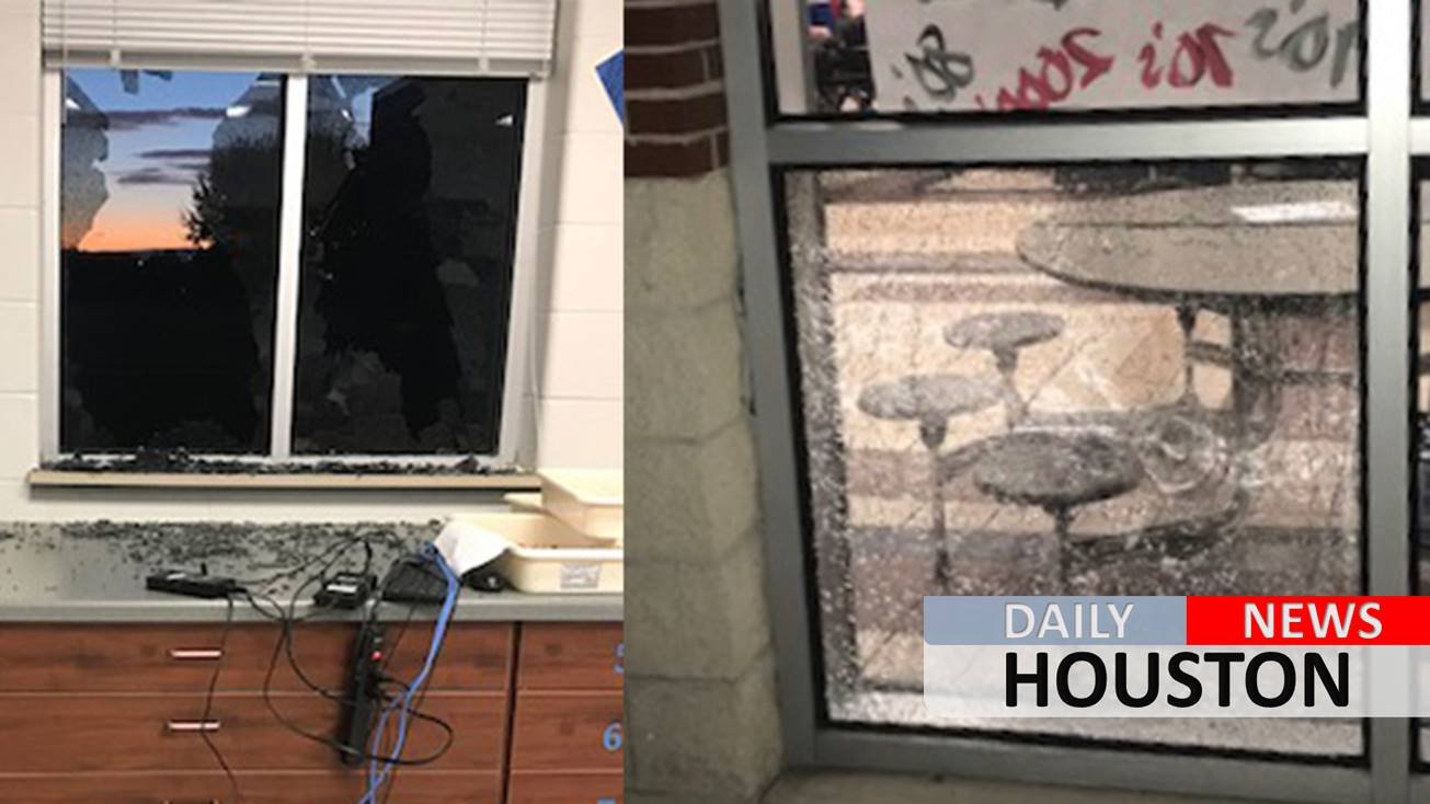 Pearland police search for vandal accused of shattering over 60 windows
