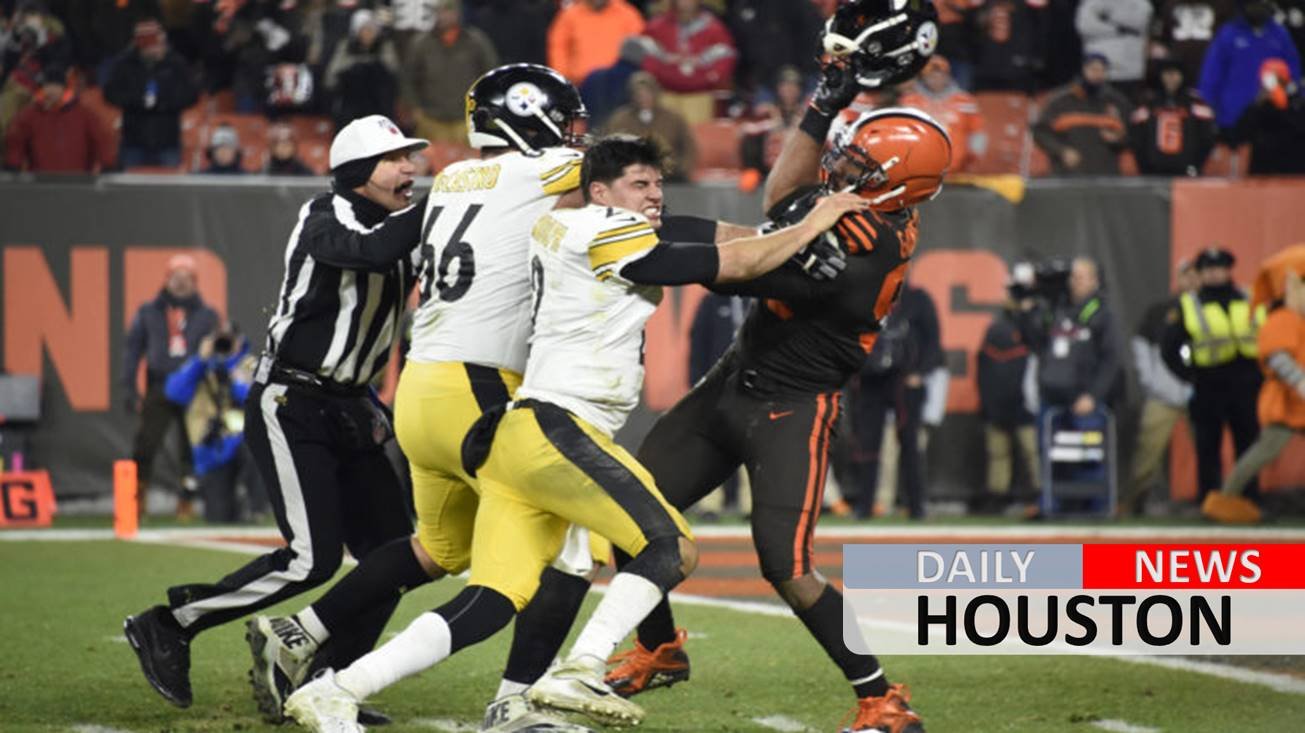 Myles Garrett accuses Steelers’ Mason Rudolph of using racial slur before brawl during appeal hearing