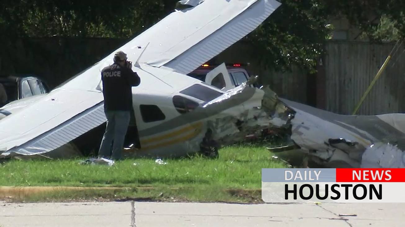 Mother and son survive encounter with falling plane