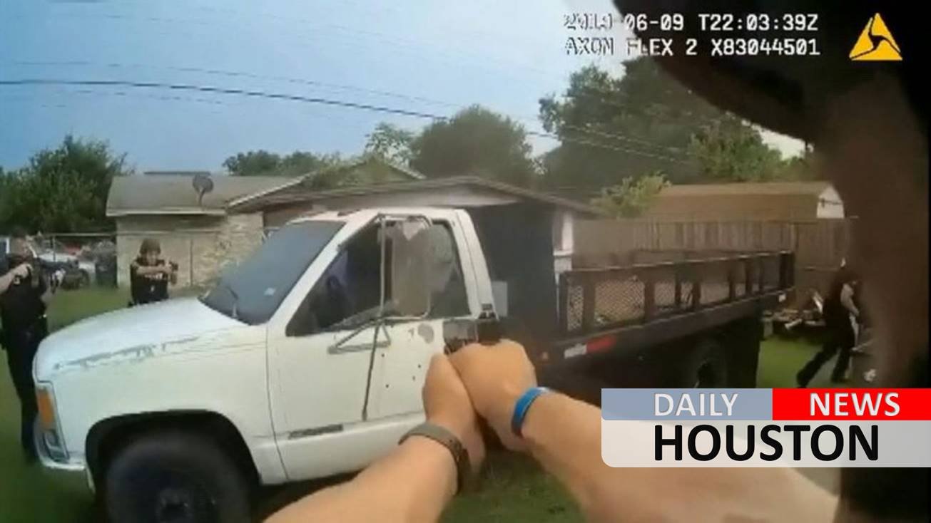 Deadly Texas police shooting of armed man inside truck captured on video