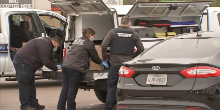3 men found shot to death at strip center parking lot in SW Houston